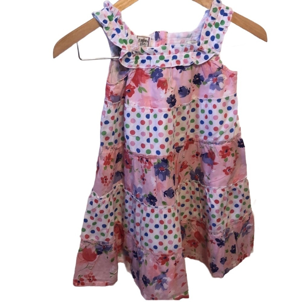 Cotton kids beautiful girls dress size 6 GUC 🌸